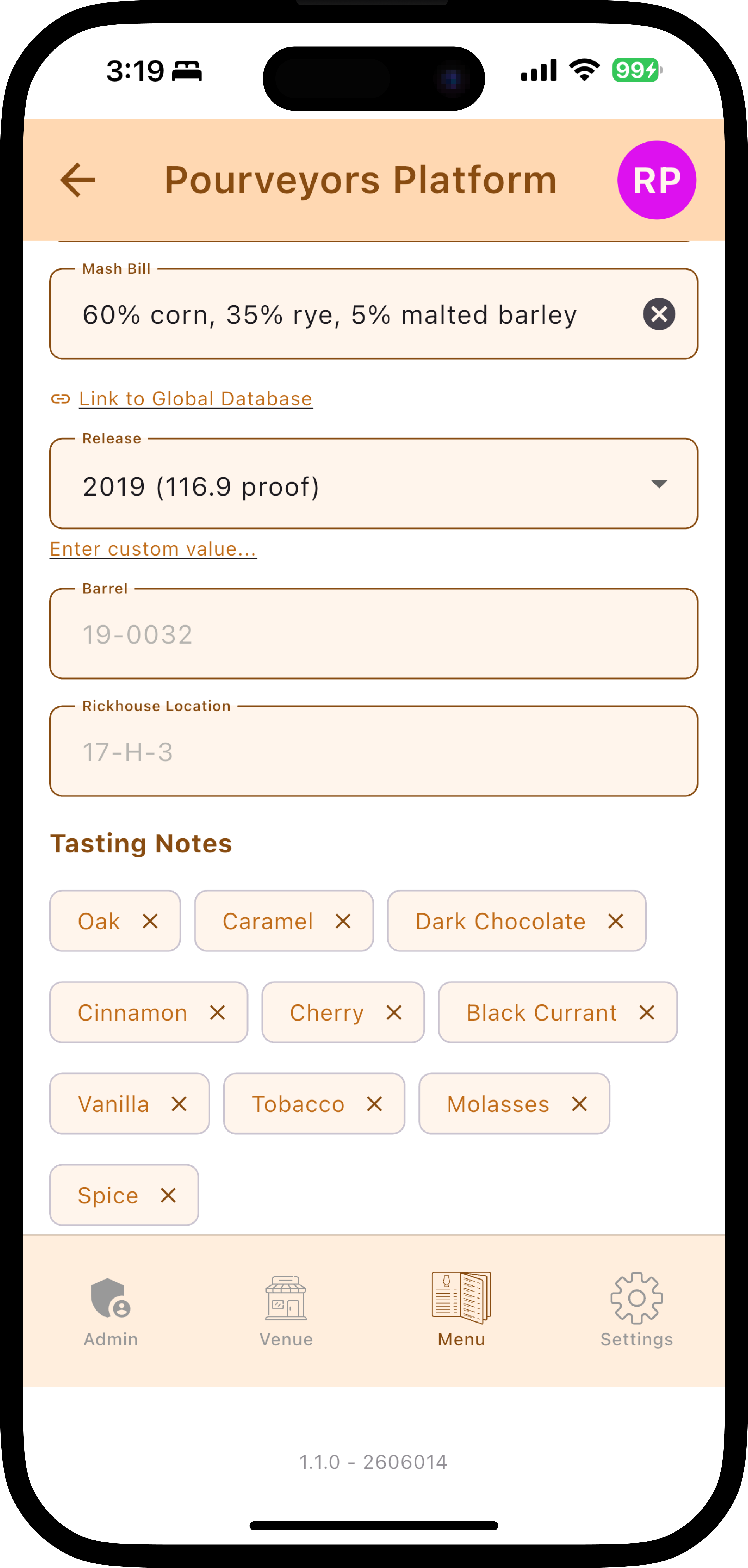 Tasting notes