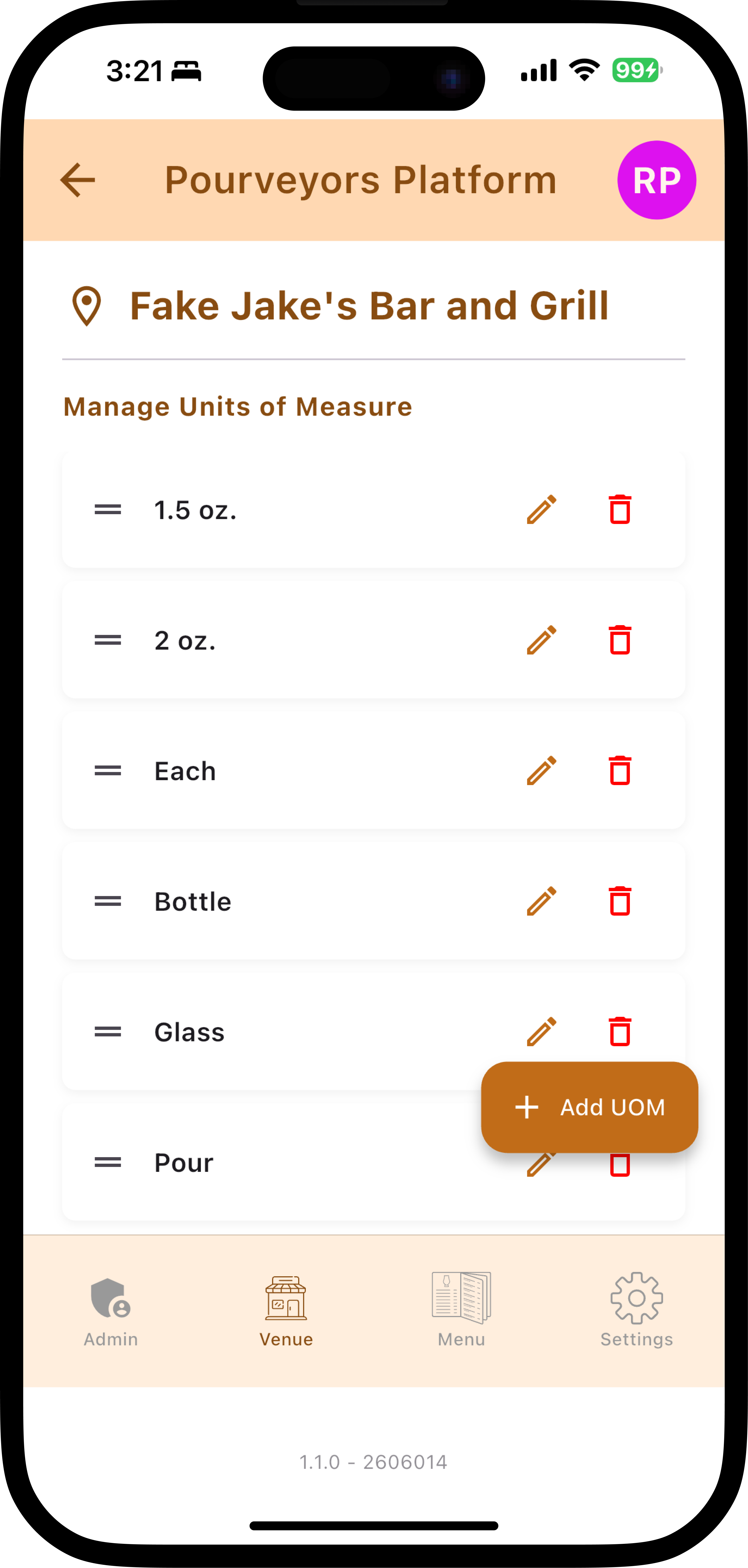 Units of measure